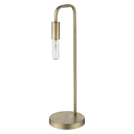 Perret 1-Light Aged Brass Table Lamp